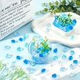 thumbnail image 4 of 400Pcs 4 Colors Blue Gem Vase Filler Small Acrylic Ice Rocks Bulk Small Transparent Diamonds Crystals No Hole Bead Gems Imitation Ice Cubes, 4 of 5