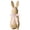 6"-B, variant on Rattan Effect Resin Bunnies with Light Pink Bow, Easter Decorations Bunny Figurines, Farmhouse Spring Table Centerpiece Decor for Home Wedding Gift