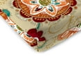 thumbnail image 5 of Jordan Manufacturing 17" x 19" Fanfare Sonoma Multicolor Floral Rectangular Outdoor Chair Pad Seat Cushion with Ties (2 Pack), 5 of 14