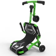 EzyRoller: Classic X - Green - Ride-On Scooter, Cambering Motion, Pedal Free Cart, Hand Brakes, Extendable Frame, 154lb Capacity, Kids Ages 4+