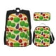 thumbnail image 1 of Disketp Vegetable Mochila Estampada de Gran Capacidad con Lonchera y Estuche, Set de 3 Piezas para Estudiantes, 1 of 7