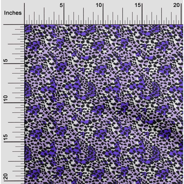 oneOone Polyester Spandex Purple Fabric Animal Skin Craft Projects Decor Fabric Printed By The Yard 56 Inch Wide-RDI