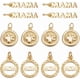 thumbnail image 1 of 12 dijes chapados en oro de 18 quilates con la palabra "Madre", 3 estilos, para hacer aretes, pulseras, collares y bisutería., 1 of 5