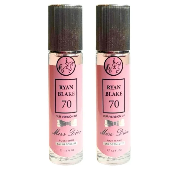 Ryan Blake 70 Mrs D Spray Perfume for Women, 1.0 fl oz | Long-Lasting Elegant Floral Fragrance | Travel Size Eau de Parfum | Pack of 2