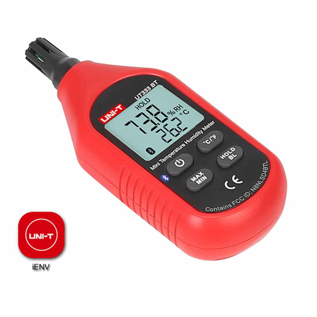 UNI-T UT333BT Bluetooth Thermometer Hygrometer Digital Mini Temperature meter LC 