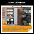 thumbnail image 6 of SOLAURA 71 in Tall Metal Garage Storage Cabinet with Locking Doors and Adjustable Shelves for Home, Office, Classroom(Dark Gray), 6 of 8
