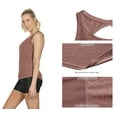 thumbnail image 4 of icyzone Yoga Tops Activewear Workout Clothes Open Back Fitness Racerback Tank Tops for Women, 4 of 7