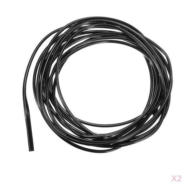 2 paquetes de protectores de borde de puerta de coche de 6 m. negro Baoblaze película del protector del borde de la puerta del coche