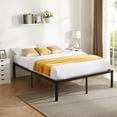 thumbnail image 3 of VECELO 16' Queen Size Metal Platform Bed Frame, Black, Queen, 3 of 8