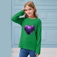 thumbnail image 6 of Lorytime Valentine Sweatshirts for Girls Without Hoodie Long Sleeve Tops Heart Valentine's Day Pullover Holiday Outerwear, 6 of 6