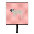 thumbnail image 1 of English Mastiff Checkerboard Pink Leash or Key Holder, 1 of 1