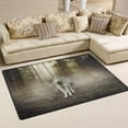 thumbnail image 2 of Dreamtimes Lightweight Soft Area Rugs 60 x 39 inch (5'x 3'3"), Wolf Under Sunlight Floor Mat for Kids Playing Room Hardwood Floor Living Room Nursery Rugs, 2 of 6