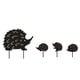 thumbnail image 1 of Letrero de metal para jardín, canguro hueco, pollo, erizo, estatua de Animal, arte negro artesanal Ehuebsd  Libre de BPA, 1 of 3