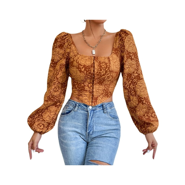 Corset Tops, Bustiers, Long-Sleeve, Lace & Cropped