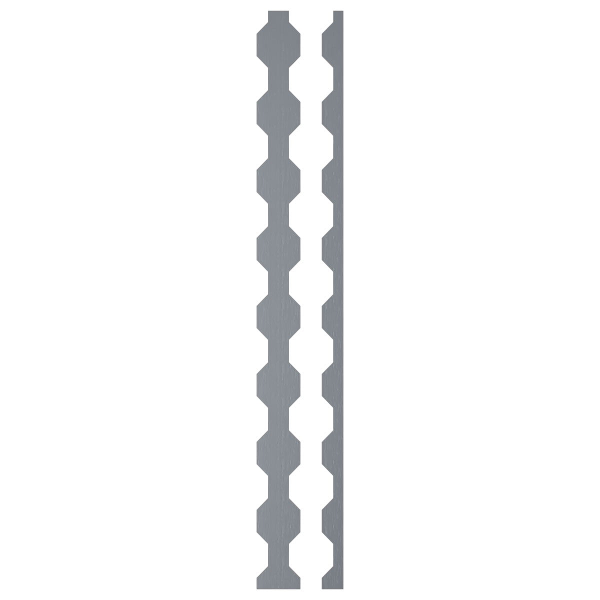 Ekena Millwork 47"H x 1/8"T Pontiac Adjustable Acrylic Decorative Slat Wall Panel Kit, Rose Gold Mirror (contains 16 Slats + 1 Straight Edge Starter Slat)