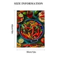 thumbnail image 2 of Shiartex Food Wall Art Canvas Painting Mexican Inspired Food Posters and Prints Decorative Colorful Food Vegetables Fruit Wall Home Decor Wall Art for Living Room  12x16 in, 2 of 5