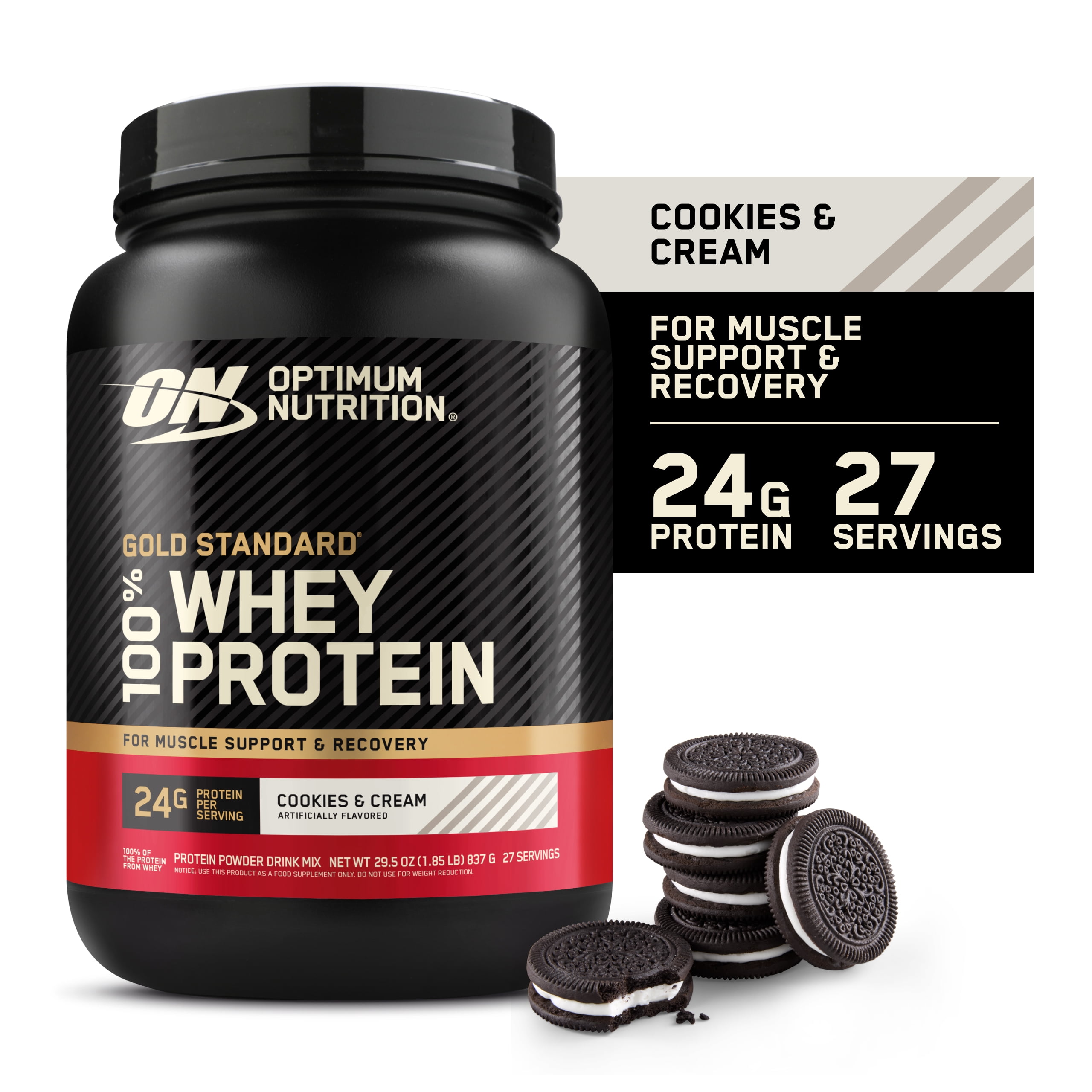 Optimum Nutrition, Whey Protein Powder, 2 Lb, Double Rich 