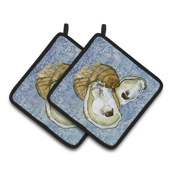 Caroline's Treasures 8152PTHD Oyster Pair of Pot Holders, 7.5HX7.5W, multicolor