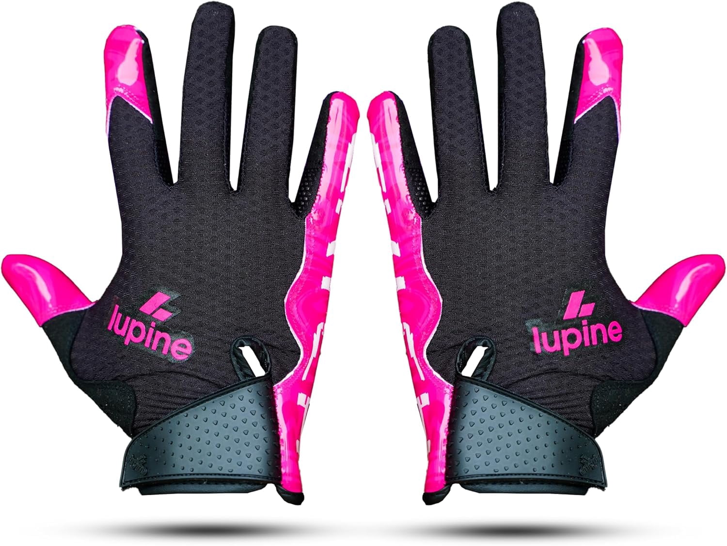 lupine Catch Football Gloves – Receiver Ready, Stretchy Microfiber Palm, Tacky Silicone Grip, Breathable & Washable – Men, Women & Youth