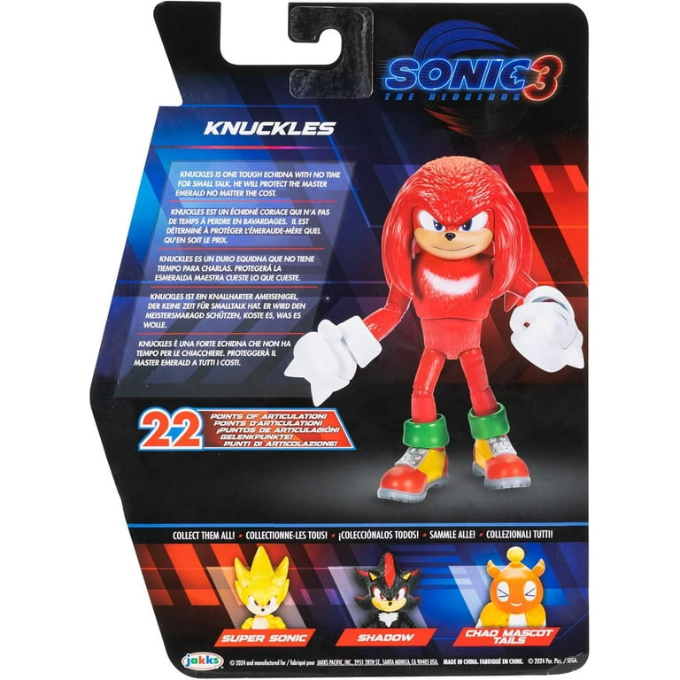 Sonic The Hedgehog 3 Movie 5 inch Knuckles Action Figure - Walmart.com