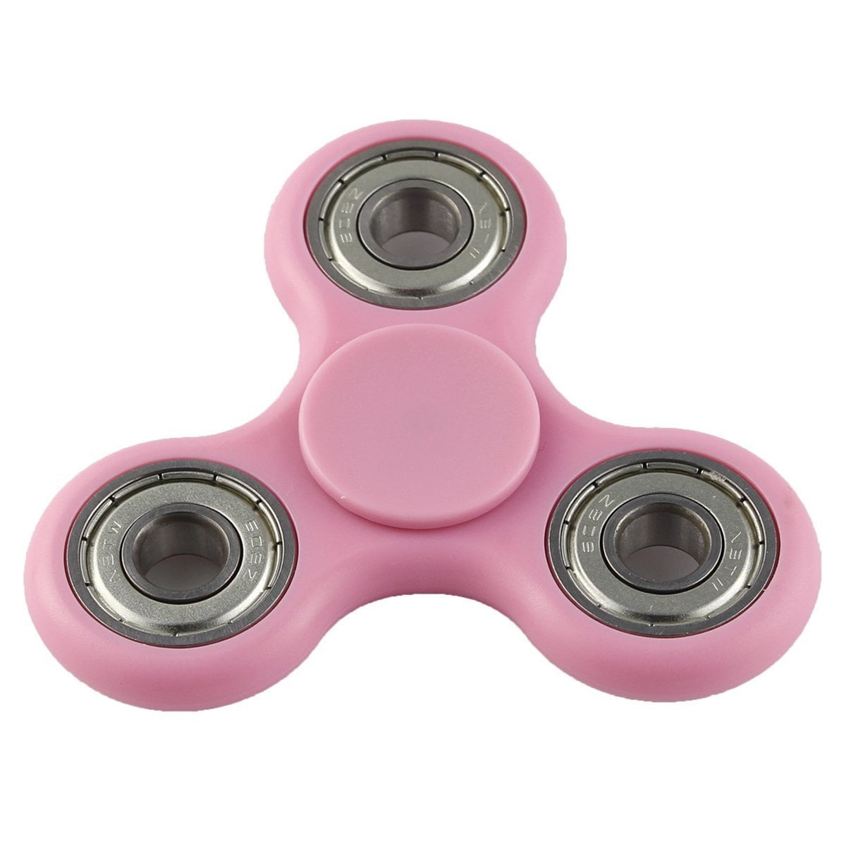 2x Fidget Spinner Antistress-Spielzeug Tri-Bar 58 g Finger Spinner Toy rot pink 