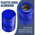 thumbnail image 2 of Tire Valve Stem Caps - 4 Pack Anti-Corrosion Premium Anodized Alloy Tyre Air Valve Caps Universal for Car SUV Bike Blue, 2 of 12