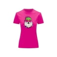 thumbnail image 2 of Playera Blusa Con Estampado De Santa Arbolito De Navidad Ropa Para Mujer Color Fucsia Talla Grande Marca Emil SaEs, 2 of 4
