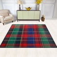 thumbnail image 2 of Yayeee Area Rugs for Living Room 6.7'x4.8' Non Slip Washable Bedroom Floor Carpet, Red Green Pattern, 2 of 5