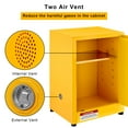 thumbnail image 3 of Armoire Inflammable, Armoires de Rangement Dangereuses en Acier Galvanisé avec Tablette Ajustable, Armoire de Sécurité Inflammable 17 Pouces x 17 Pouces x 18 Pouces pour Usage Commercial Industriel à Domicile, 3 of 7