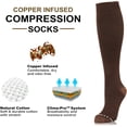 thumbnail image 3 of NEWZILL Compression Dress Socks 15-20mmHg - Comfortable Cotton Rich Stockings with Copper, Ideal for Men & Women Running and Daily Wear, 3 of 6