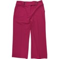 thumbnail image 1 of Calvin Klein Womens High Rise Business Trousers Relaxed Casual Pants, Pink, Plus Size, 14W, 1 of 3