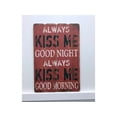 thumbnail image 1 of Kiss Bonne Nuit en Bois Signe Décoration Murale, 1 of 1