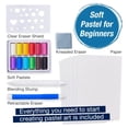 thumbnail image 3 of Faber-Castell Set Pasteles Blandos 12 pzas + 6 Hojas 4x6 + Goma Amasada y Difumino, Set Pasteles Suaves para Dibujo y Arte (FC770812T), 3 of 7