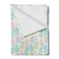 thumbnail image 2 of Pastel Soft Flannel Fleece Throw Blanket, Colorful Outlines of Pineapple Fruits on Dotted Background Tropical Exotic Summer, Cozy Plush for Indoor and Outdoor Use, 50" x 70", Multicolor, by Ambesonne, 2 of 5