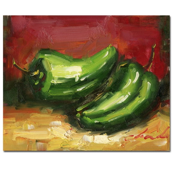 Trademark Fine Art "Jalapeno Peppers" Canvas Art