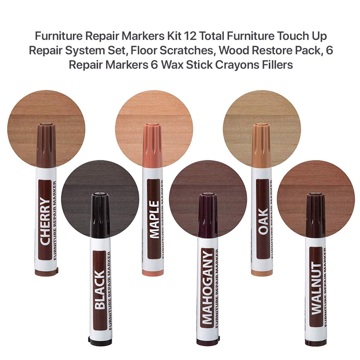 Furniture Repair Kit Wood Markers Wax Sticks Stains - Temu