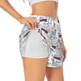 thumbnail image 3 of Lsque Dachshund Dog Puppy Printed Women's Running Shorts with Liner Pockets,Elastic Quick Dry Workout Athletic Gym Yoga Shorts,Womens High Waist Shorts-Small, 3 of 9