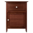 thumbnail image 3 of Winsome Eugene Accent Table, Nightstand, Walnut Finish, 3 of 10