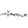 thumbnail image 4 of Escultura de gato de resina, mini figura de gato, juguete de escritorio coleccionable, decoración del hogar para coche Estilo D, 4 of 9
