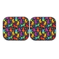 thumbnail image 7 of Goofa Colorful Cats Pattern 2 Piece Car Windshield Sun Shade Foldable | Front Windshield Shade for Sun, Heat and UV Rays | Sunshade for Car Front Window-, 7 of 7