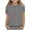 girl t shirt-Gray, variant on KkSLirnhs 3-4Y Girls Clothes under $10 Children's Fashion Solid Color 3/4 Sleeve Round Neck Tops/shirt Gray
