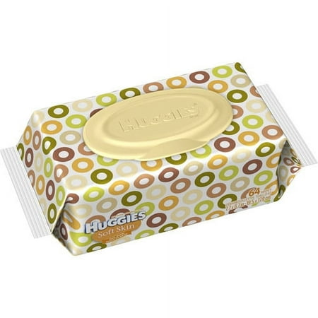 Huggies - Soft Skin Shea Butter Baby Wipes, Count 64, Travel Pack