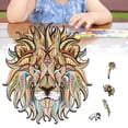 thumbnail image 3 of Rompecabezas De Madera De Animales, Rompecabezas De Forma Única, Piezas Para Aliviar El Estrés, Juego De Rompecabezas De Desafío Cerebral Para Amigos Y Familia Methold FN005436-00, 3 of 6