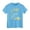A-Light Blue530, variant on Toddler Boys T‑Shirt Short Sleeve Tee Crewneck Tough Graphic Tee I'M 3 And Digging It Backhoe Print For Kid