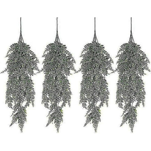 4 Pieces Hanging Artificial Plants, Artificial Ivy Plants Outdoor Indoor Garland Fake Hanging Plant Rat