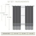 thumbnail image 4 of Premium Soft Touch Curtain Panel - 52" x 84" 1 Panel - Dark Blue, 4 of 4