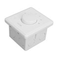 thumbnail image 3 of Perilla de control de volumen 30W 4 posiciones Montaje en pared Control de volumen Perilla giratoria Controlador de volumen para altavoces de voltaje constante Blanco, 3 of 9