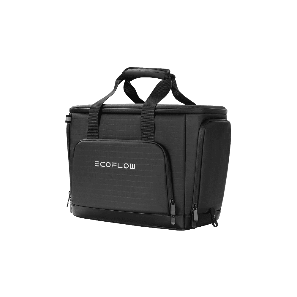 EF EcoFlow Bag with Portable Power Station DELTA 3 Classical 1000Wh Dark LiFePO4 (LFP) Battery Solar Generator,1800W AC Output for Outdoor Camping,Home Backup,Emergency,RV