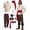 Brown Red, variant on Joyfy Pirate Costume Men's Plundering Sea Captain Set for Adults Halloween Dress up Party