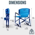 thumbnail image 5 of Timber Ridge TEGO™ FlowMotion™ Rocking Camping Chair, Folding Outdoor Rocker with Cup Holder, Blue Lagoon, 5 of 7